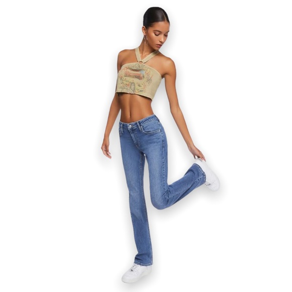 Steve & Barry’s Dungarees Y2k Vintage Rigid Denim Low Rise Boot Cut Mom Jeans - Picture 7 of 16